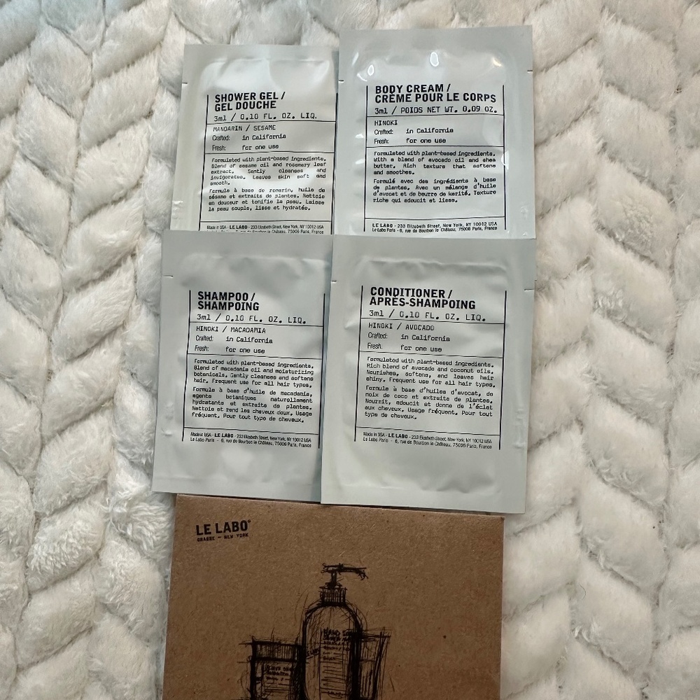Le Labo sample X 4